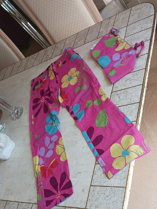 Allen B Schwartz...ABS Pants - Vintage/Allen B Schwartz - pants & top set,,summer floral design, sz4 / NEW